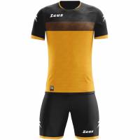 Zeus Icon Teamwear Set Trikot mit Shorts bernstein schwarz