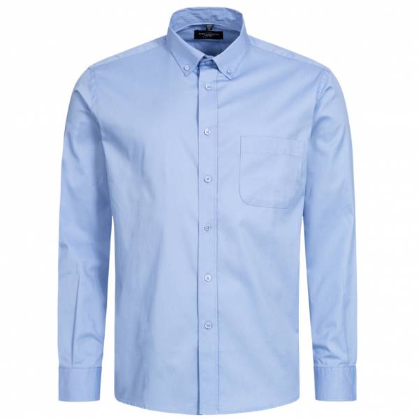 RUSSELL Longsleeve Classic Twill Herren Shirt 0R916M0-Blue