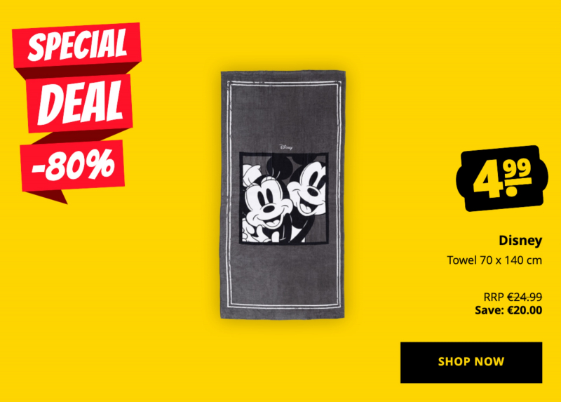 Disney Towel 70 x 140 cm only 4,99 €!