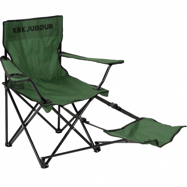 KIRKJUBØUR® &quot;Hemsön&quot; Camping Chair with foot part green