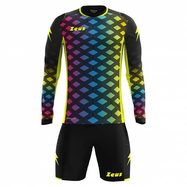 Zeus Kit Port.Vintage Hommes Maillot de gardien de but Ensemble giallofluo/fuxia