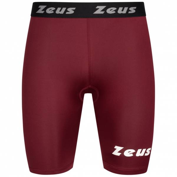 Zeus Bermuda Elastic Pro Uomo Leggings sportivi rosso scuro