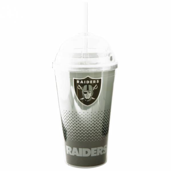 Raiders d'Oakland NFL Fan Gobelet avec paille DWNFLFADETSROR