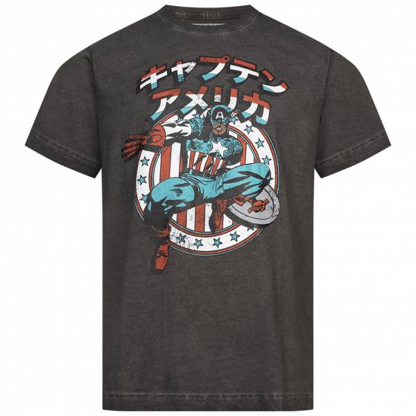 Captain America Marvel Japan Stances Herren T-Shirt FBMTS729VBL