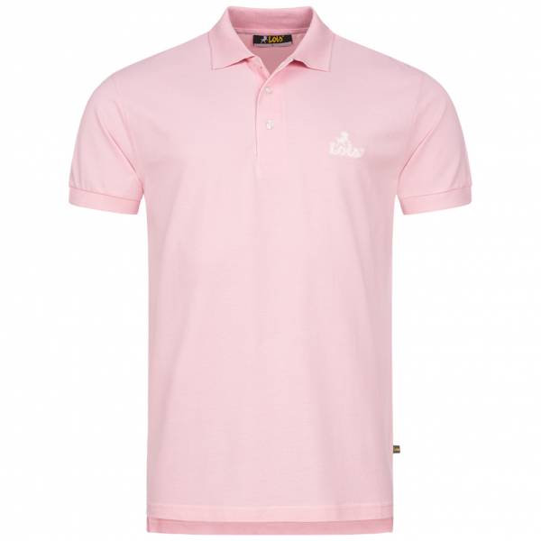 Lois Jeans Herren Polo-Shirt 4E-LPSM-Pink