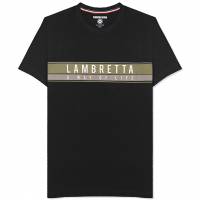 Lambretta Chest Stripe Hombre Camiseta SS0157-BLK