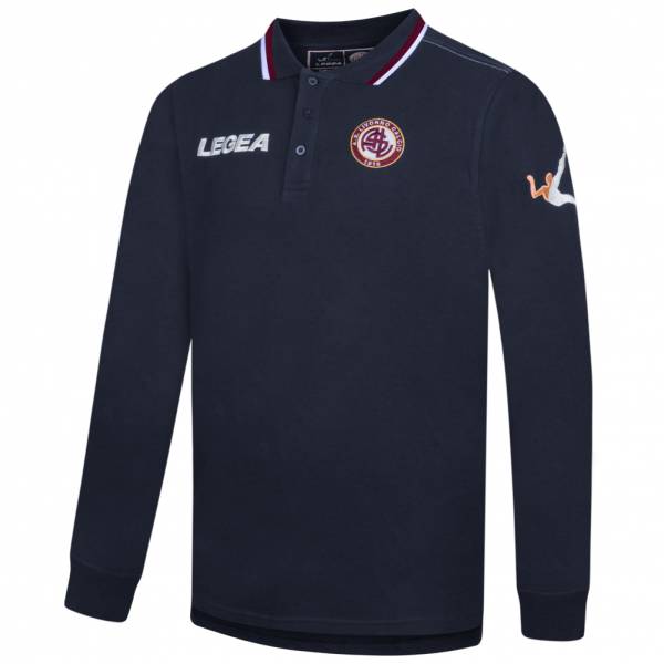 AS Livorno Calcio Legea Hommes Polo à manches longues marine
