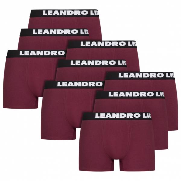 LEANDRO LIDO &quot;Ravello&quot; Men Boxer Shorts Pack of 9 red