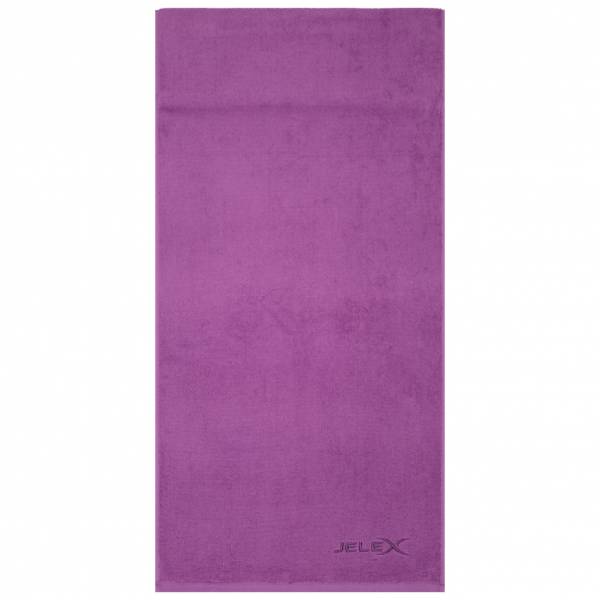 JELEX &quot;100FIT&quot; Fitness Handtuch mit Zip-Tasche violett