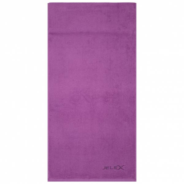 JELEX &quot;100FIT&quot; Serviette de fitness avec une poche zippée violette