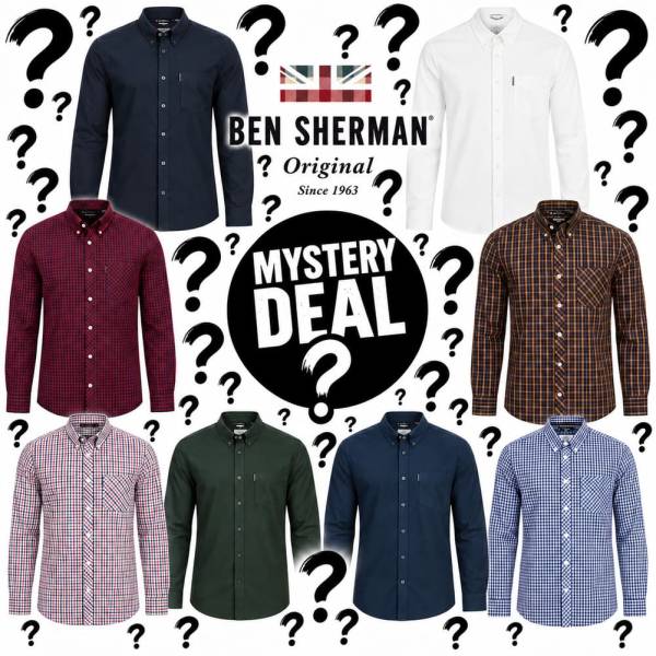 BEN SHERMAN MYSTERY DEAL Hombre Camisa de manga larga BEN75462-MISTERIO