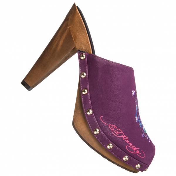 Ed Hardy Portland Heel Damen Schuhe Purple