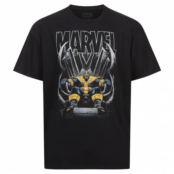 Thanos Stance Marvel Throne Hommes T-shirt FCMTS072BLK