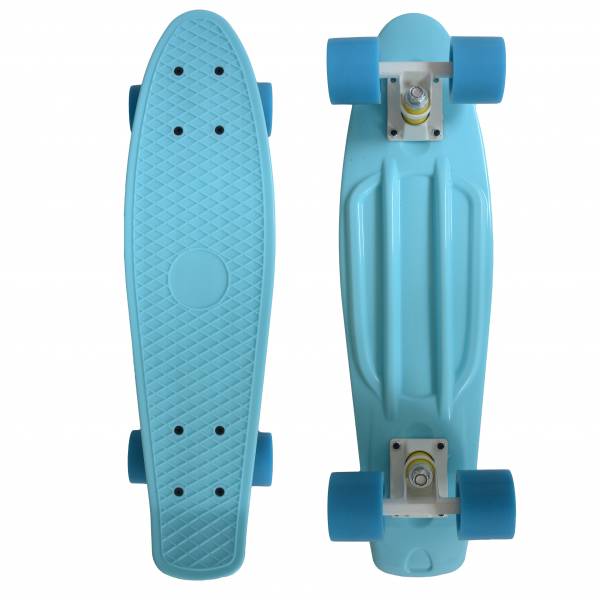 MUWO &quot;Cruiser&quot; Penny Board Mini Skate-board bleu