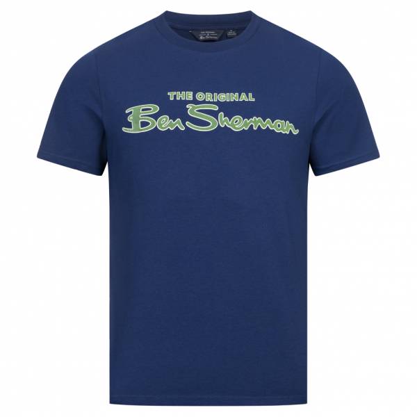BEN SHERMAN Flocked Logo Men T-shirt 0076268-TWILIGHTDENIM