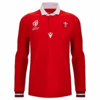 Wales WRU macron Rugby Hommes Maillot à manches longues 58569050