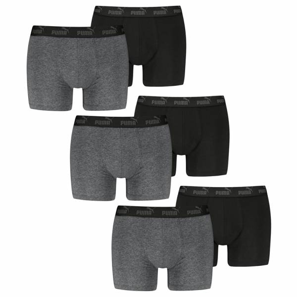 PUMA Elements Basic Hombre Calzoncillos bóxer Pack de 6 701232894-006