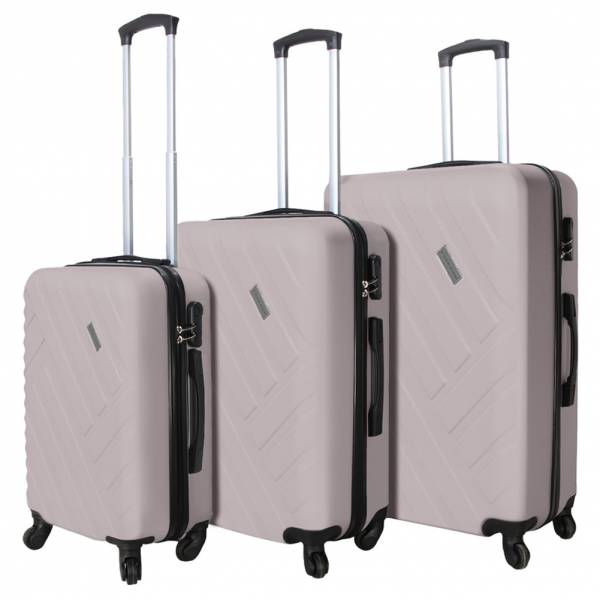 VERTICAL STUDIO "Vantaa" Koffer 3-set 20" 24" 28" crème