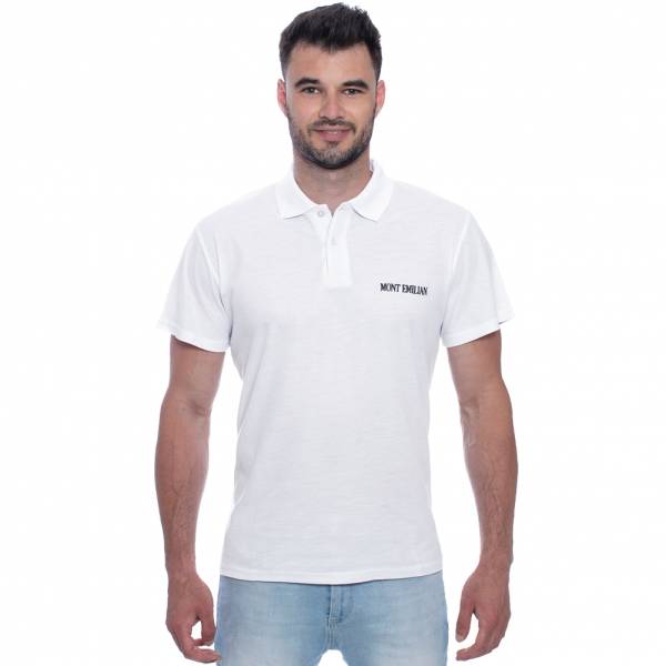 MONT EMILIAN &quot;Caen&quot; Men Basic Polo shirt white