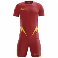 Zeus Kit Hero Ensemble de foot avec Short rouge jaune