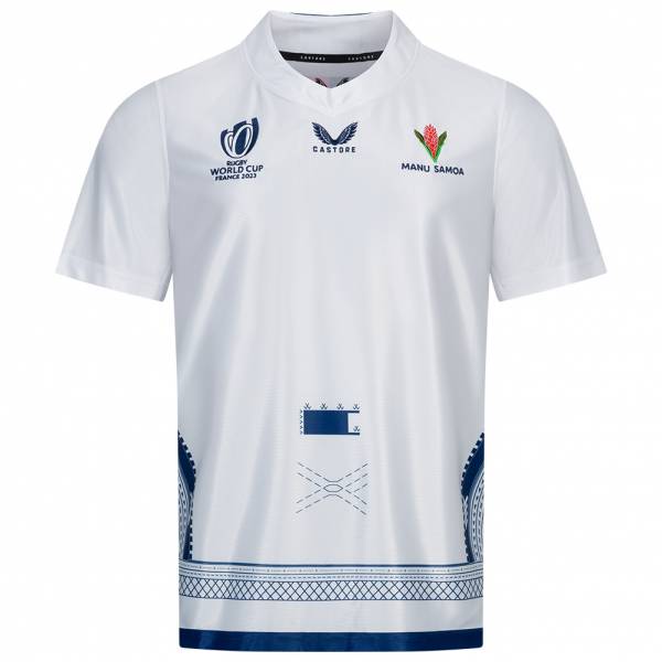 Coppa del mondo di rugby di Samoa CASTORE Uomo Maglia per la trasferta TM3341-BIANCO