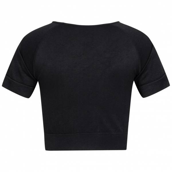 JELEX "Chiara" Donna Top da fitness a maniche corte nero