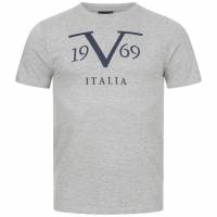 19V69 Versace 1969 Big Logo Stampato Herren T-Shirt VI20SS0011B grau