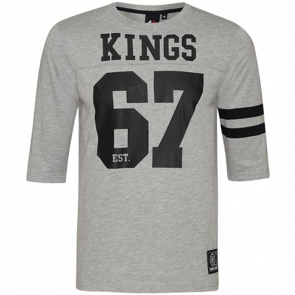 Kings de Los Angeles Majestic '67 Fortier Heavyweight Hommes 3/4 bras - Haut A1LAK5013GRY07X