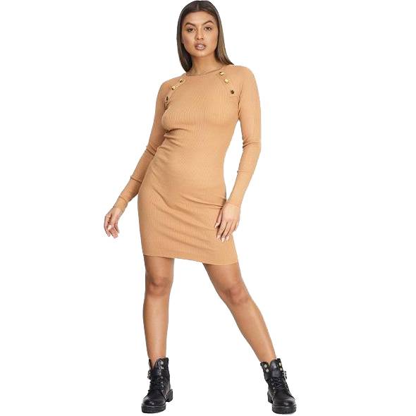 BRAVE SOUL Mujer Vestido de punto acanalado LKD-364DANNYA