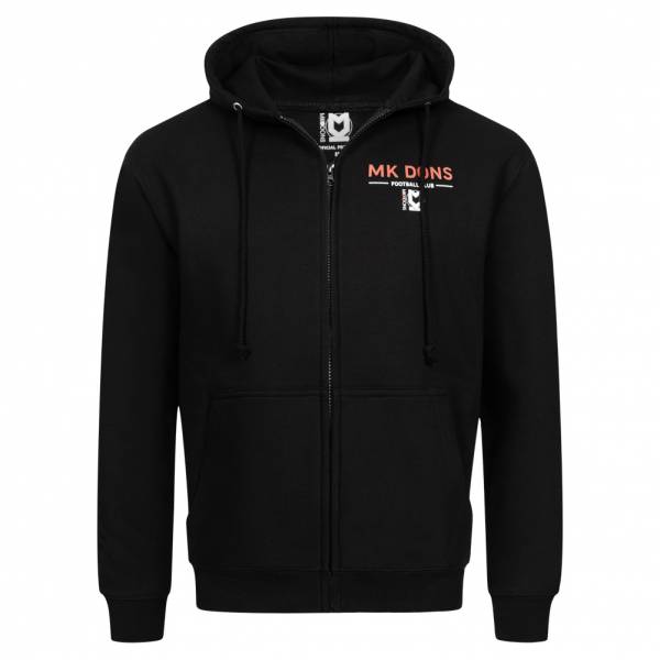 Milton Keynes Dons CASTORE Heren Hooded Sweatjas INFMKDMON7-22-BLACK