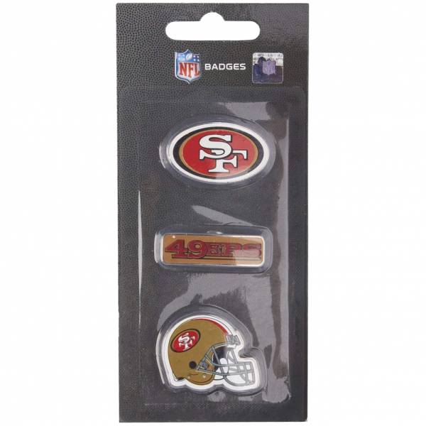 49ers de San Francisco NFL Pins métalliques Ensemble de 3 BDNFL3PKSF