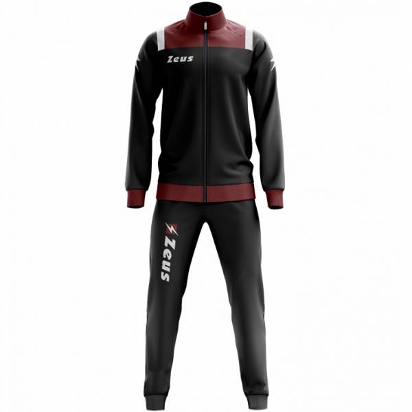 Zeus Tuta Relax Vesuvio Men Tracksuit black dark red