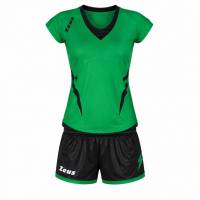 Zeus Kit Manila Donna Maglietta sportiva + Shorts verde/nero