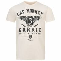 GAS MONKEY GARAGE GMG Parts & Services Hommes T-shirt GMMTS010NAT