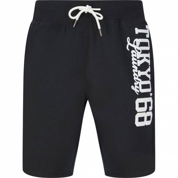 Tokyo Laundry Script Herren Sweat Shorts 1G16065 Pirate Black