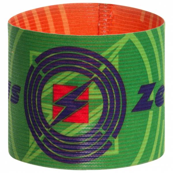 Zeus Brazalete de capitán reversible Verde Naranja