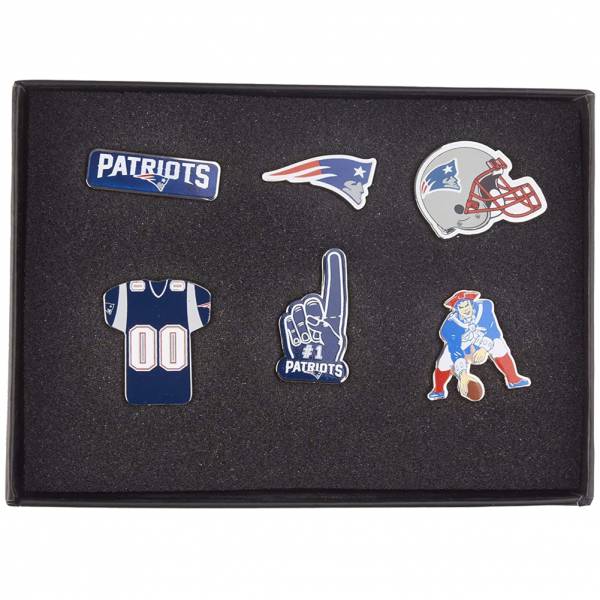 New England Patriots NFL Metall Pin Anstecker 6er-Set BDNFL6SETNP
