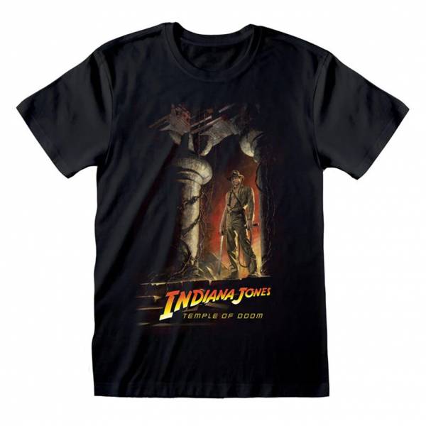 Indiana Jones Temple Of Doom Poster Men T-shirt IND06123TSB