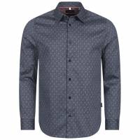 TED BAKER Pavia Star Geo Print Heren Hemd met lange mouwen 272176-MARINE