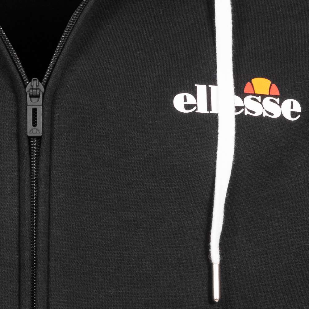 ellesse Klemerio Full Zip Men Hooded Sweat Jacket SOP23857-Black