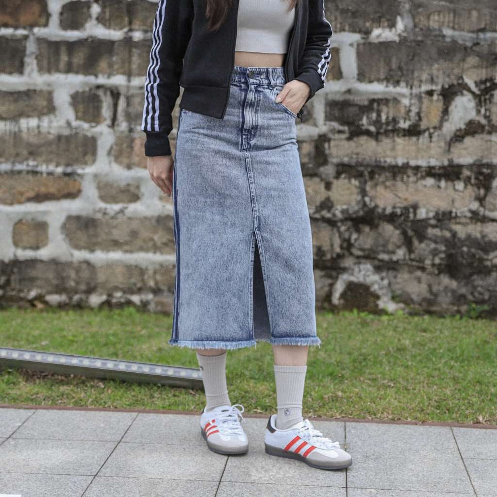 adidas Originals x KSENIA SCHNAIDER Women Jeans Skirt IW5665