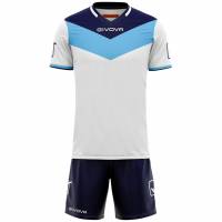 Givova Kit Campo Set Jersey + Shorts navy / light blue