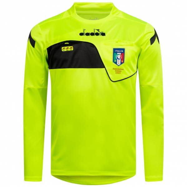 Italia AIA Match Diadora Hombre Camiseta de árbitro de manga larga 102.173012-97015