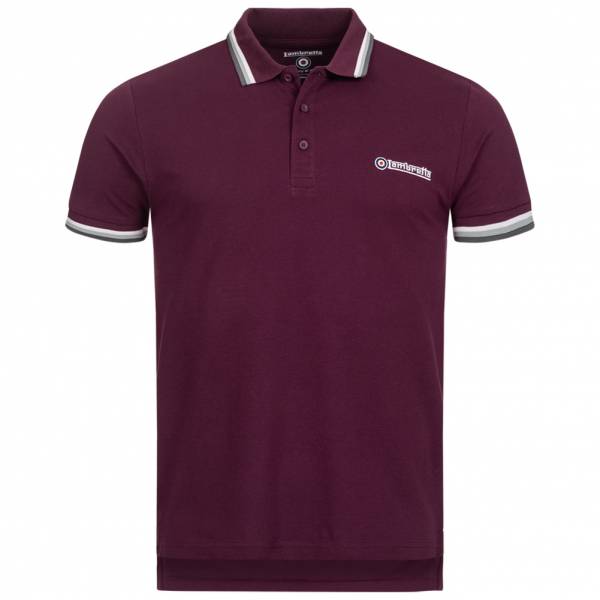 Lambretta Triple Tipped Herren Polo-Shirt SS1650-PLUM