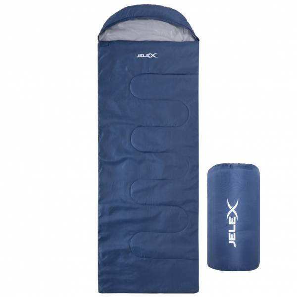 JELEX Outdoor Schlafsack 220 x 75 cm 15 °C blau