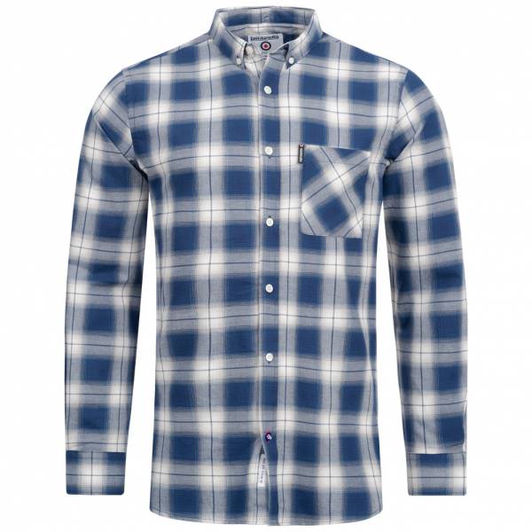 Lambretta Men Retro Premium Long-sleeved Shirt LG2113-B / W