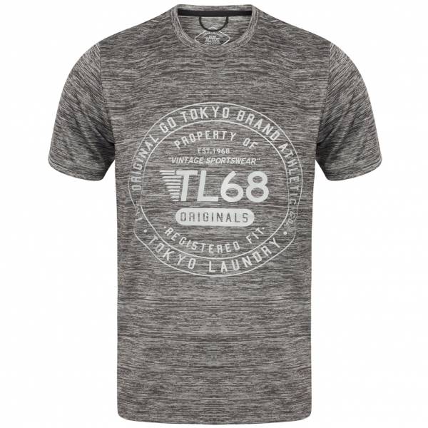Tokyo Laundry Fitchburg Reflective Motif Men's T-Shirt 1C10829 Frost Gray