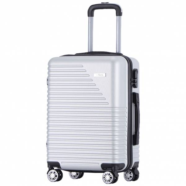 Banaru Design 20&quot; Hand Luggage Suitcase silver