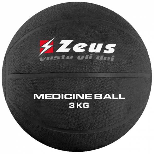 Zeus Medecine ball 3 kg noir