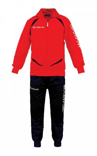 Givova Tuta Training Gold Trainingsanzug rot/schwarz